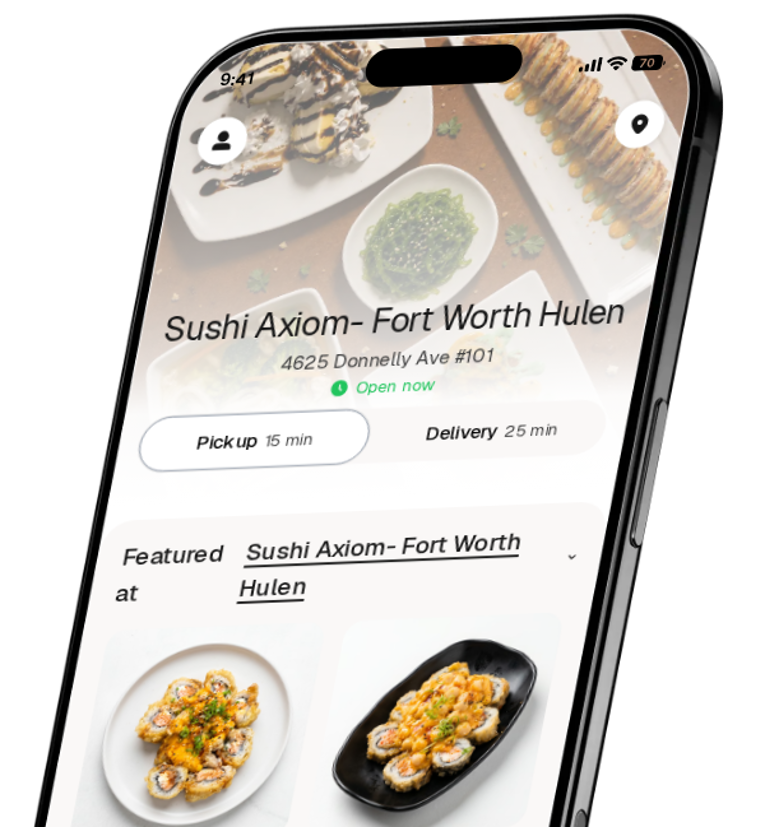 Sushi Axiom- Fort Worth Hulen app preview